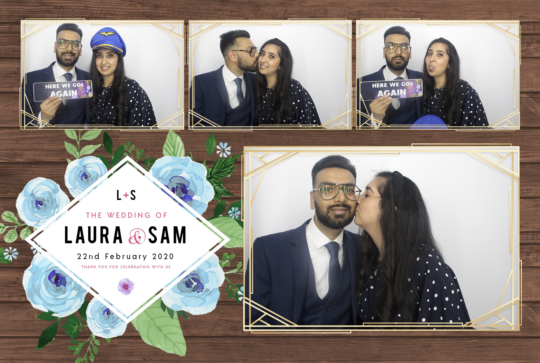 Laura and Sam's Wedding | View more photos from the event at gallery.myphotoboothexperience.co.uk/u/MyPhotoBoothExperienceLtd/Laura-and-Sams-Wedding